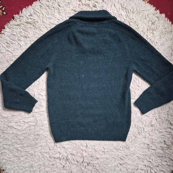Massimo Dutti Sweater Wool Cashmere Size Medium M Shawl Neck Classic Preppy ✨️💫
